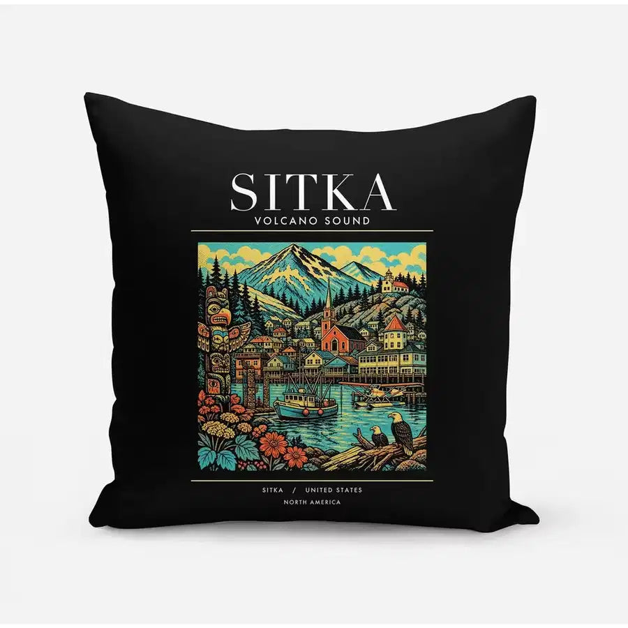 SITKA - Poster - Pillow - Black