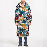 Thumbnail for Super Leafs aviation design on soft fleece blanket hoodie.