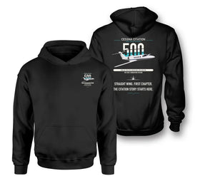 Double-Side Printing — Cessna Citation 500 - Citation I Double-Side Hoodie