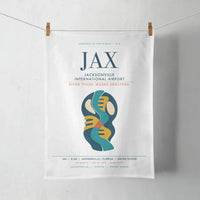 Thumbnail for Jacksonville International Airport (JAX) design on white towel