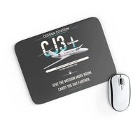 Thumbnail for Cessna Citation CJ3+ design on black rectangle mouse pad