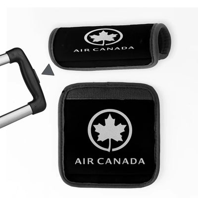 Air Canada Neoprene aviation luggage handle cover in soft silicone.