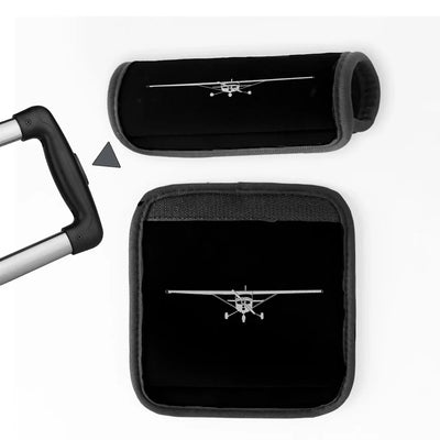 Cessna 172 Silhouette Neoprene aviation print luggage handle cover, soft silicone.