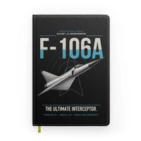 Thumbnail for F-106A Delta Dart design on black notebook