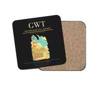 Thumbnail for Westerland Sylt Airport (GWT) design on black 1 piece coaster