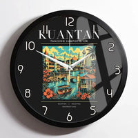 Thumbnail for KUANTAN - Poster - Wall Clock Framed - Black
