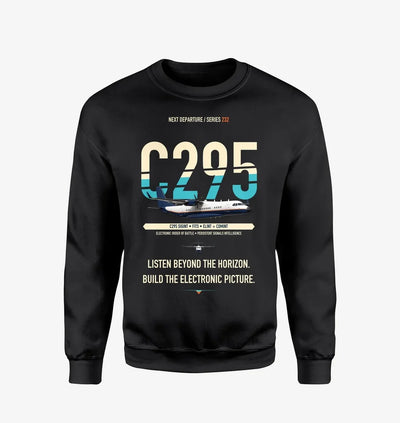 Airbus C295 SIGINT design on black sweatshirt