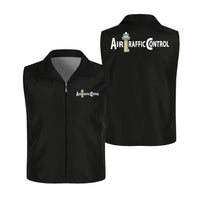 Thumbnail for Air Traffic Control Thin Style aviation design printed on lightweight shell with sleeveless design thin vest.