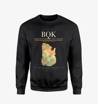 Thumbnail for Brunswick Golden Isles Airport (BQK) design on black sweatshirt