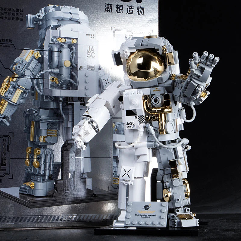 Dawn-breaking Astronaut Aerospace Collector's Edition Building Blocks aviation themed Lego-style model aircraft in ABS plasti.