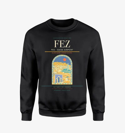 Fes (FEZ) design on black sweatshirt