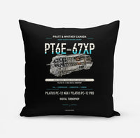 Thumbnail for PT6E-67XP design on black pillow