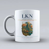 Thumbnail for Leknes Airport (LKN) airport code design on white ceramic mug