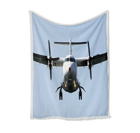 Thumbnail for Face to Face with an ATR Bed Blankets & aviation print on soft fleece blanket.