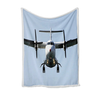 Face to Face with an ATR Bed Blankets & aviation print on soft fleece blanket.