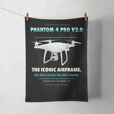 DJI Phantom 4 Pro V2.0 design on black towel
