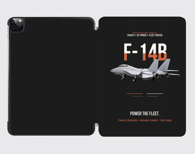 F-14B Tomcat Power The Fleet design on black ipad tablet case