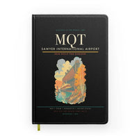 Thumbnail for Sawyer International Airport (MQT) design on black notebook
