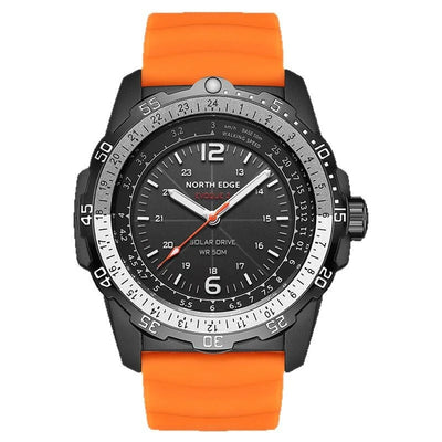 Digital Military Waterproof 50M Sport Wristwatches Solar aviation shock-resistant pilot watch, rugged stainless steel body wi.