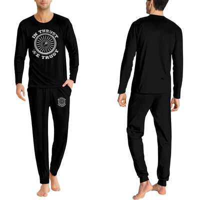 In Thrust We Trust (Vol 2) men pajamas - Black