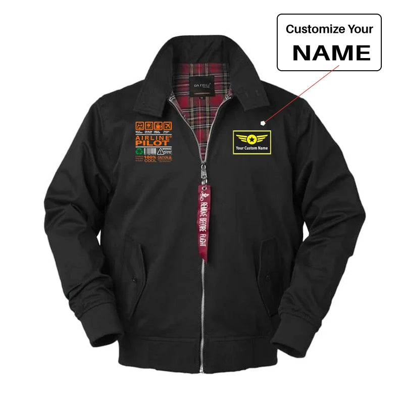 Customisable Airline Pilot Label Jacket