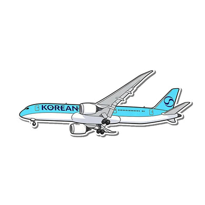 Korean Air Boeing 787 aviation design airplane sticker in weather-resistant vinyl.