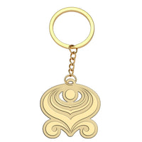 Thumbnail for Hainan Airlines aviation hollow key chain in polished alloy.