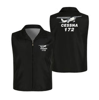 Thumbnail for The Cessna 172 Thin Style aviation design printed on lightweight shell with sleeveless design thin vest.