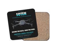 Thumbnail for ACSL SOTEN design on black 1 piece coaster