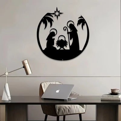Jesus Christ Motocross Metal Sign Wall Sculpture 29.2x30CM aviation design on premium decorative material hanging wall decora.