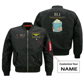 Bellingham International Airport (BLI) Bomber Jacket