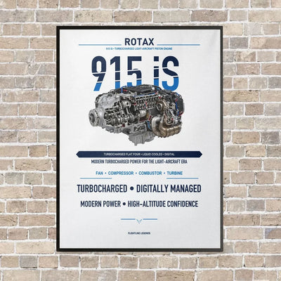 915 iS vertical canvas print - framed - white background