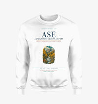 Thumbnail for Aspen - Pitkin County Airport (ASE) design on white sweatshirt