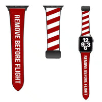 Thumbnail for Special Edition Remove Before Flight leather apple watch band