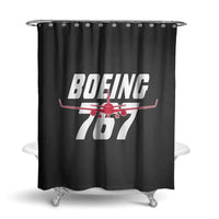 Thumbnail for Amazing Boeing 767 aviation design on waterproof polyester shower curtain.
