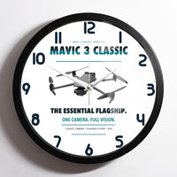 Thumbnail for DJI Mavic 3 Classic design on white framed wall clock