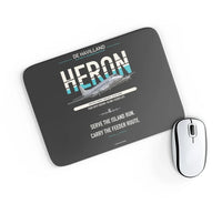 Thumbnail for de Havilland DH.114 Heron 2D design on black rectangle mouse pad