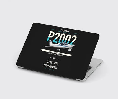Tecnam P2002 Sierra MkII design on black MacBook case