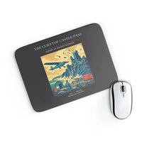 Thumbnail for VINTAGE G4447 - The Clifftop Castle Pass - Designed Mouse Pads design on black rectangle