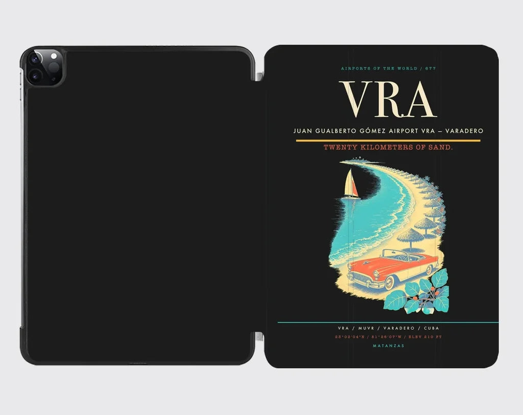 Juan Gualberto Gómez Airport (VRA) design on black ipad tablet case