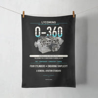 Thumbnail for O-360 design on black towel