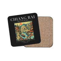 Thumbnail for CHIANG RAI - Poster - Coaster - Black