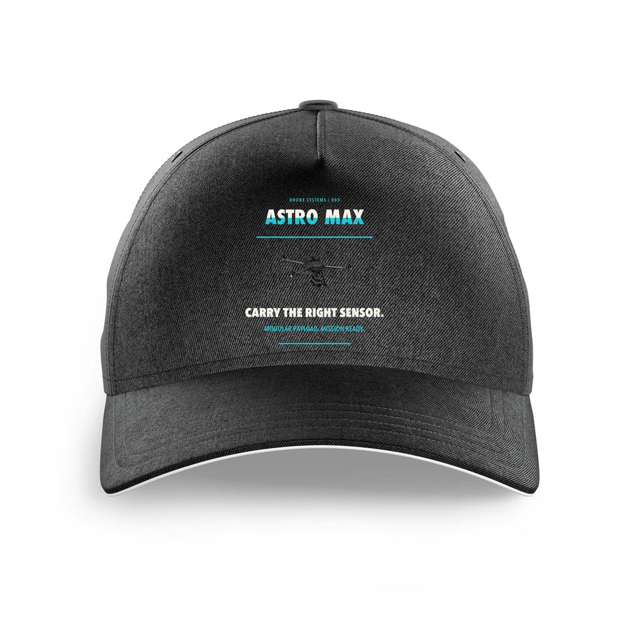 Freefly Astro Max design on black printed hat