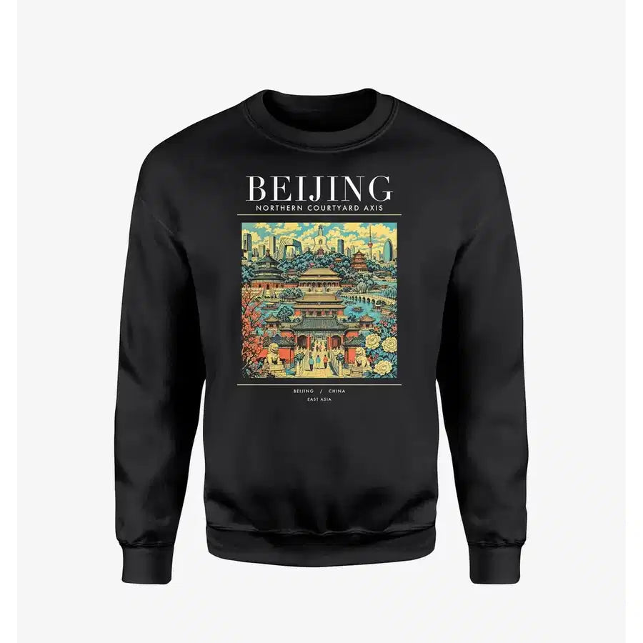 BEIJING - Poster - Sweatshirt - Black