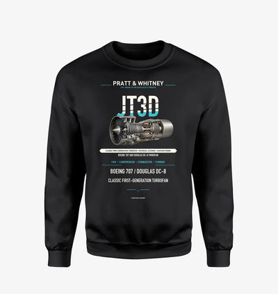 JT3D design on black sweatshirt