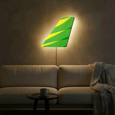 Citilink Airlines aviation design on durable metal with LED aircraft tail wall art.