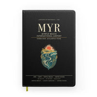 Thumbnail for Myrtle Beach International Airport (MYR) design on black notebook