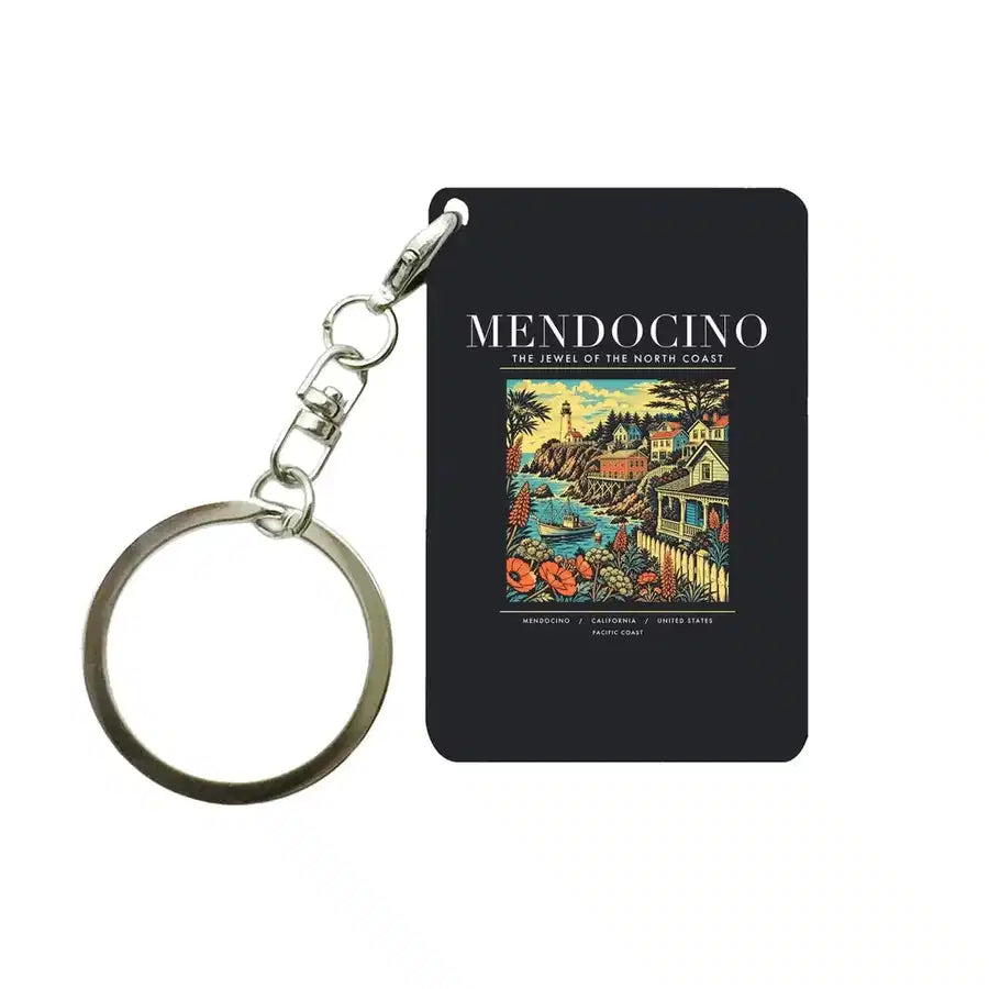MENDOCINO - Poster - Key Chain - Black
