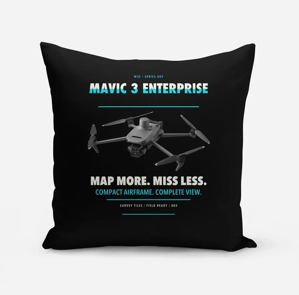 DJI Mavic 3 Enterprise design on black pillow