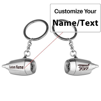 Customisable Boeing 737 Key Chain